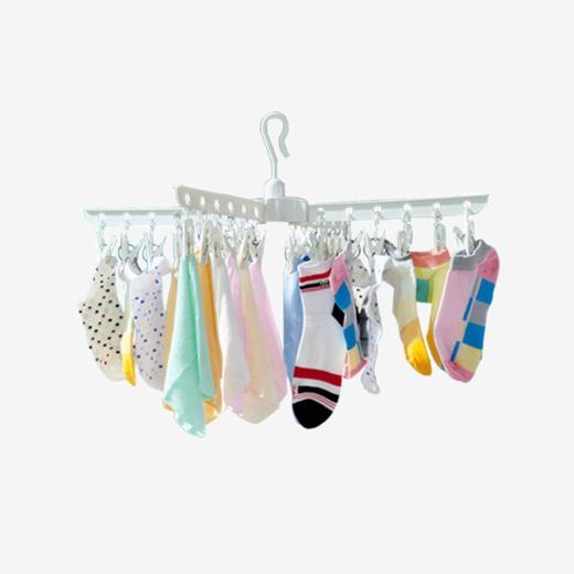 宝优妮 婴儿晾衣架内衣夹防风多夹子晾袜子架儿童晒衣架DQ-1002 商品图0