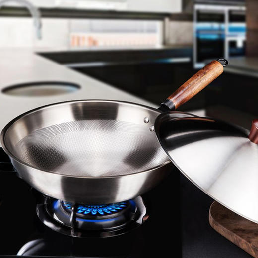 火象原生态白钢炒锅 商品图4