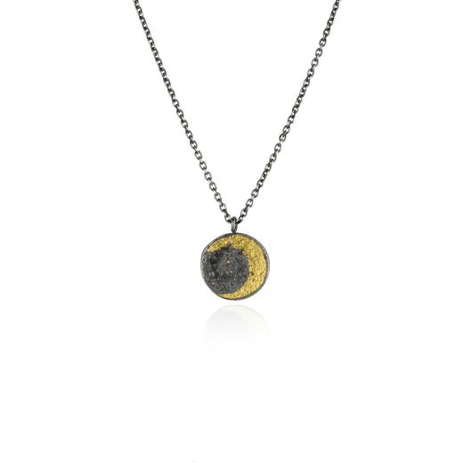 momoko｜12mm Moon Disc Necklace [ 项链 5色可选 ] 商品图6