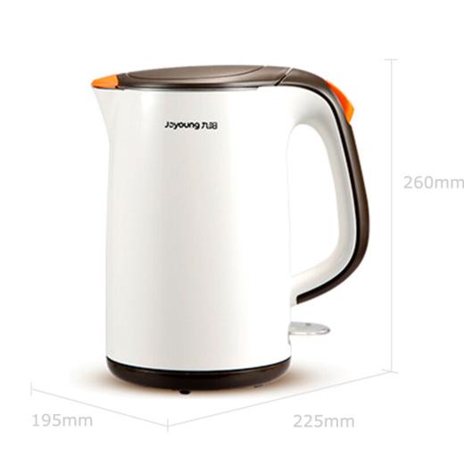 九阳（Joyoung） 电水壶1.7L 304不锈钢家用防烫热水壶K17-F66 白色 商品图1