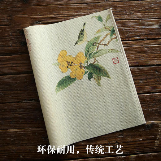 防水麻布禅意布艺手绘中国风小茶席（疏荷沙鸟） 商品图2
