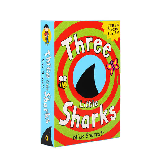 #小彼恩童书 Three Little Sharks 3册 点读版 三只鲨鱼 盒装 纸板 吴敏兰推荐书单 英文原版绘本 英语启蒙 shark in the park 商品图3