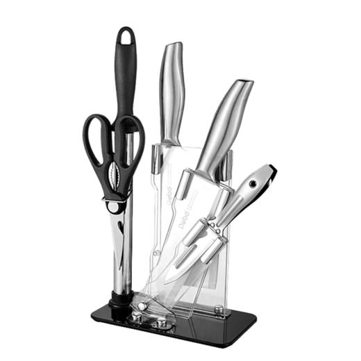 德铂（Debo）德国德斯洛（套装刀具）不锈钢厨房刀具六件套装DEP-299 菜刀 切片刀 水果刀 多功能剪刀 商品图0