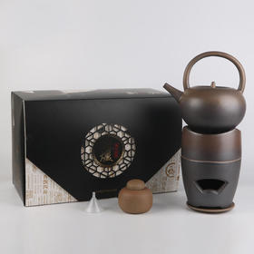 陶泥功夫茶具套装（陶炉+烧水壶）
