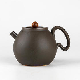 黑陶金属釉茶壶