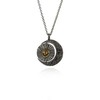 momoko｜18mm Crescent Moon & Sun Necklace  [翻转太阳项链项链 3色可选] 商品缩略图2