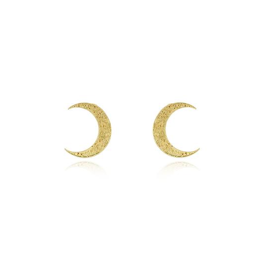 momoko｜18x14mm Crescent Moon Studs [耳钉 3色可选] 商品图1