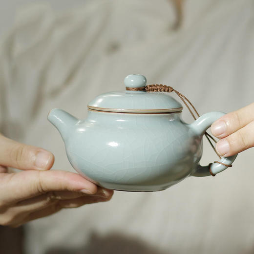 汝窑茶壶.标准款壶 商品图0