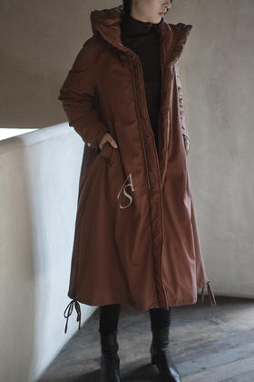 Liangxue  双层羽绒服 砖红色/黑色