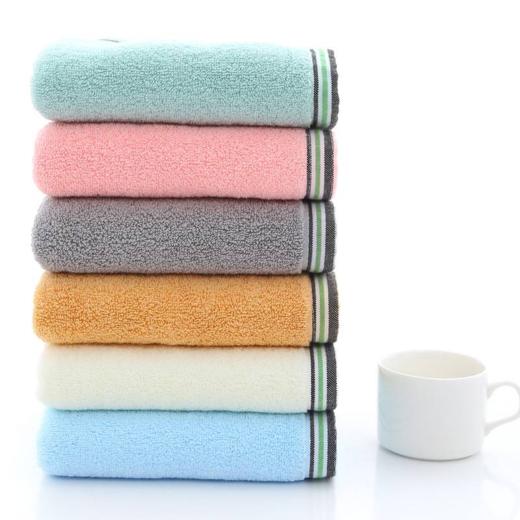 海谜璃（HMILY）毛巾家纺 纯棉毛巾柔软舒适强吸水洗脸面巾三条装H308 商品图1