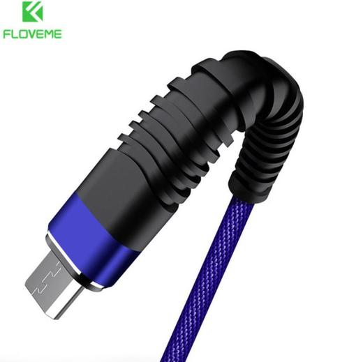 【充电线】 弗洛米Floveme耐拉编织充电线现货安卓micro2米布艺手机数据线 商品图1