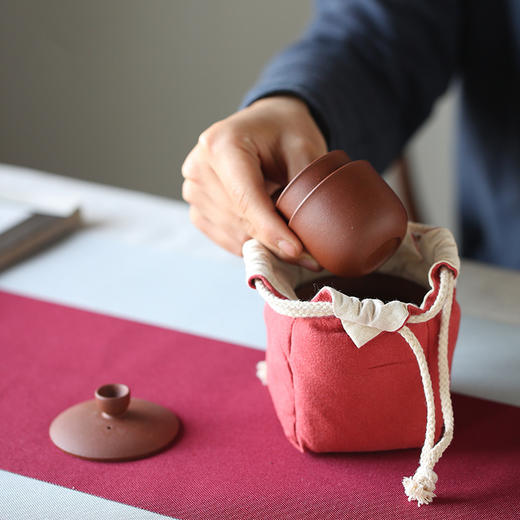 紫砂快客杯一壶二杯 商品图2