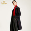 【100%绵羊毛】乔万尼秋冬毛呢大衣女时尚条纹翻领阔版外套气质中长韩版EN4A790 商品缩略图1