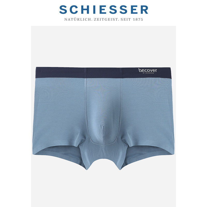 （清仓款，不退换，颜色随机）SCHIESSER/舒雅BECOVER男士莫代尔平角裤E9/17064T