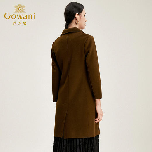 【绵羊毛】乔万尼毛呢大衣女秋冬呢子外套流行气质中长款羊毛大衣EB4A080 商品图2