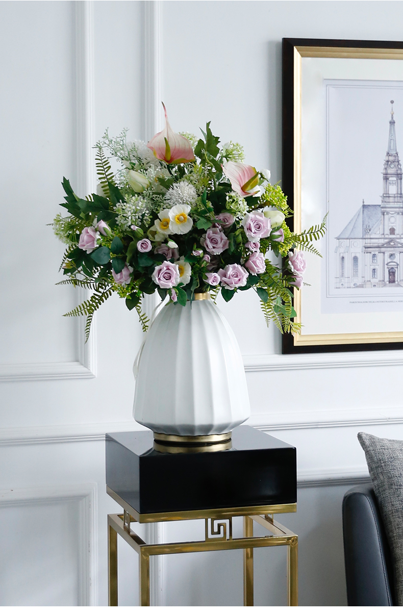 原野花艺高档轻奢自然风假花仿真花摆件客厅室内电视柜摆设装饰花