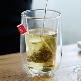 玻璃茶杯双层随手杯