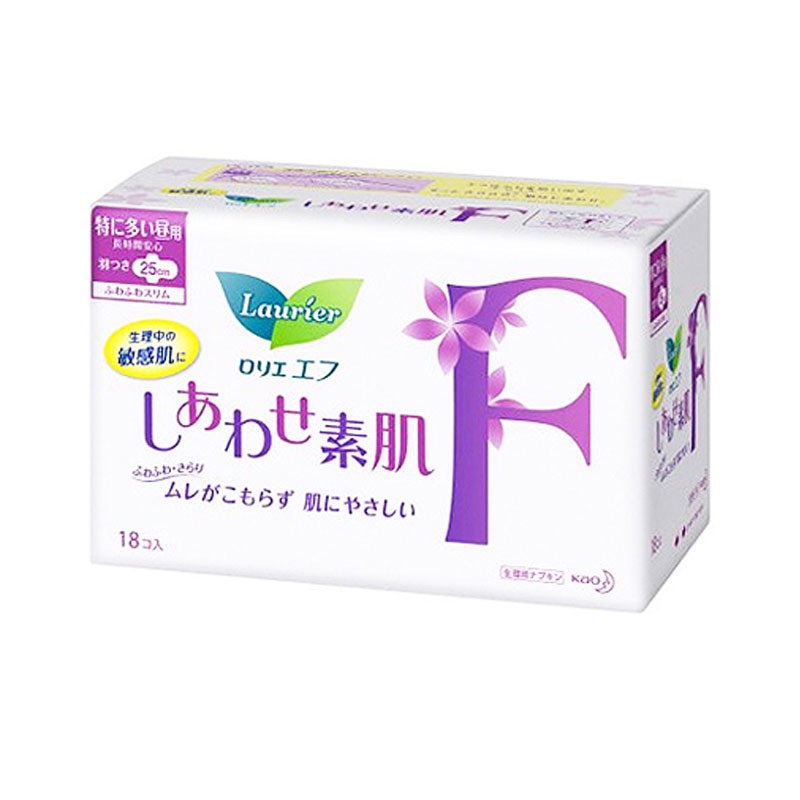 日本花王Laurier 卫生巾F系列 25cm*18片 JPY带授权招加盟代理