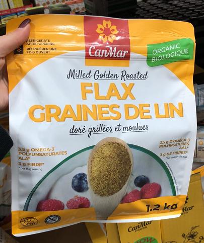 加拿大CanMar天然精磨黄金亚麻籽粉（FLAXSEED）即食营养黄金亚麻籽粉 1.2公斤/袋 温哥华直邮 商品图0