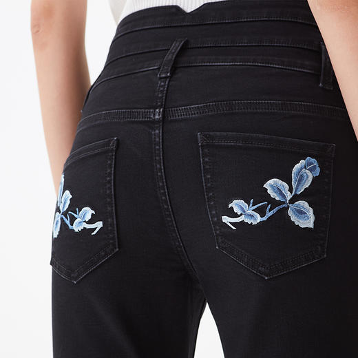 故宫宫廷文化&海思堡 高腰小脚牛仔女裤 商品图1