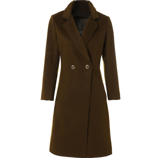 【绵羊毛】乔万尼毛呢大衣女秋冬呢子外套流行气质中长款羊毛大衣EB4A080 商品图3