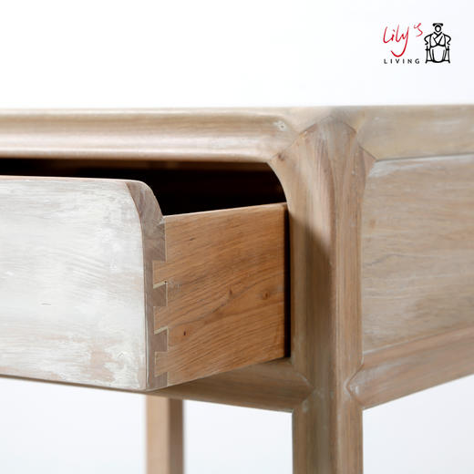 实木北欧床头柜卧室楸木储物柜简约现代 卧室一屉抽原木斗柜Side table QQ19040009 商品图8