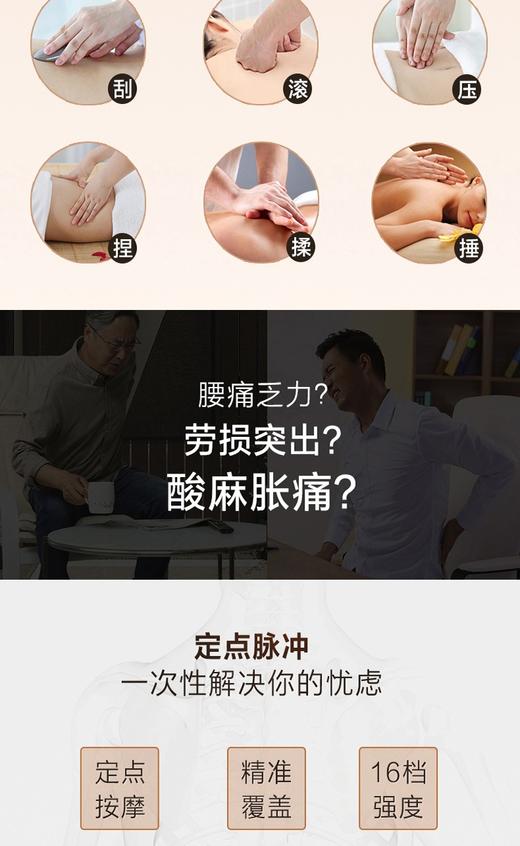 【品牌授权】攀高智能腰腹部按摩仪护腰带腰椎牵引按摩器PG-2645 珍珠白JPY带授权招加盟代理 商品图11