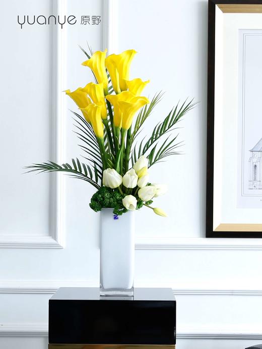 手感保湿马蹄莲仿真花假花手捧花大号高档客厅室内绢花摆设装饰花 商品图2