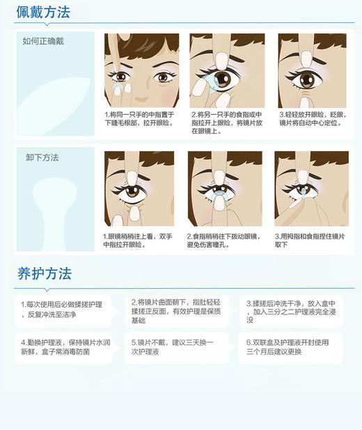 博士伦隐形眼镜月抛2片装清朗舒适近视透明片正品 商品图11
