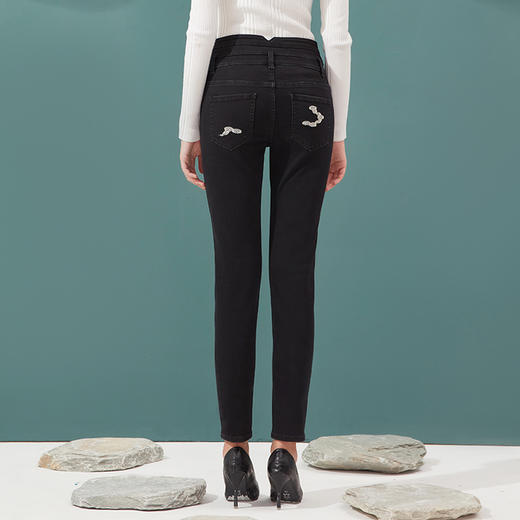 故宫宫廷文化&海思堡 高腰小脚牛仔女裤 商品图14