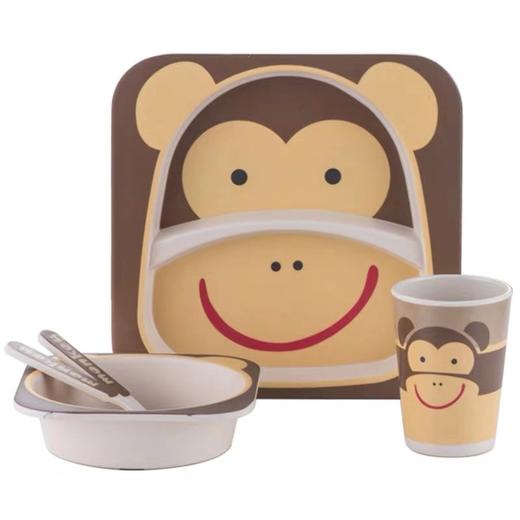 竹纤维环保卡通餐具套装 商品图8