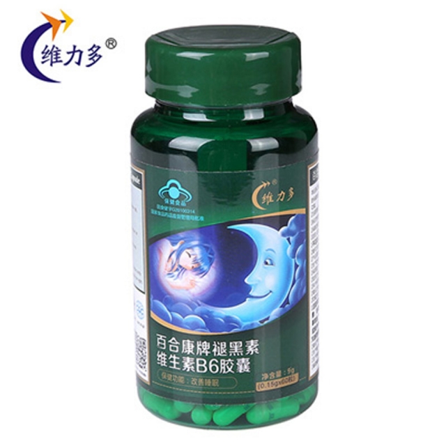 【授权商品】维力多褪黑素维生素B6胶囊 改善睡眠60粒*150mgJPY带授权招加盟代理
