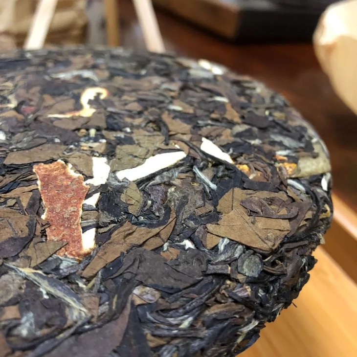 陈皮白茶好喝又健慷2013年福鼎荒野老白茶新会3年陈皮太姥山特级茶饼