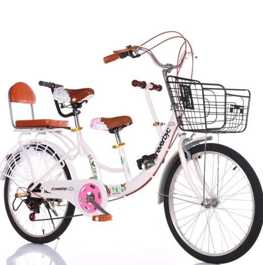 【自行车】亲子车自行车22 24寸通勤代步前置带宝宝接小孩女双人 平衡车 商品图2