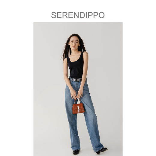 【花痴私物分享】SERENDIPPO原创设计师牛油果绿牛皮方盒包斜挎包女包 商品图4