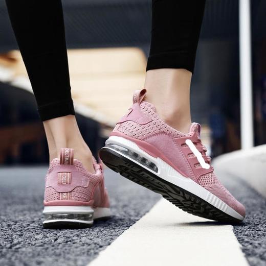 【网球鞋】。粉红色情侣款气垫运动跑步鞋男鞋时尚女鞋潮流运动鞋子 商品图0