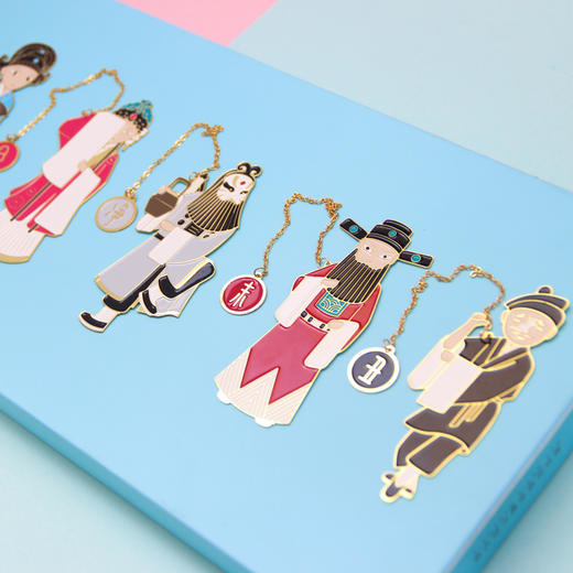 昆山玉调书签一盒在手生旦净末丑任君选择