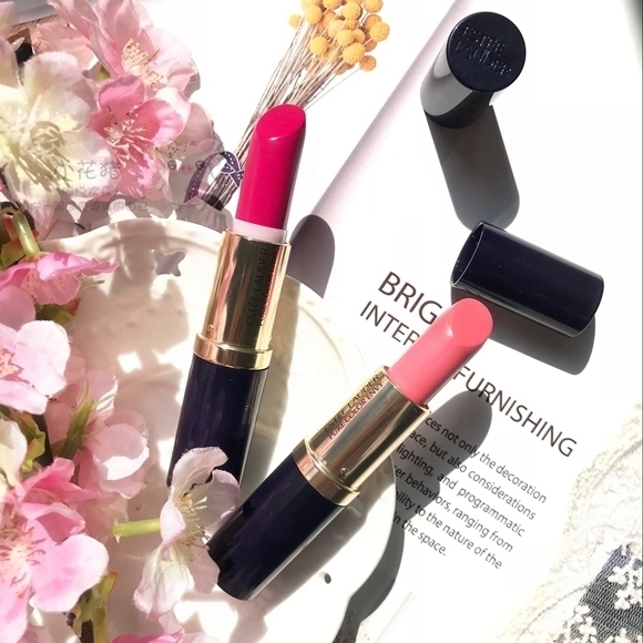 价值310 亏本引流！雅诗兰黛花漾倾慕唇膏/口红3.5g 圆管 123#/430# 细腻滋润 好上色 显色度高 不卡唇纹 含玻尿酸+25%的精油 香香甜甜奶油味 杨幂/刘雯都爱用！