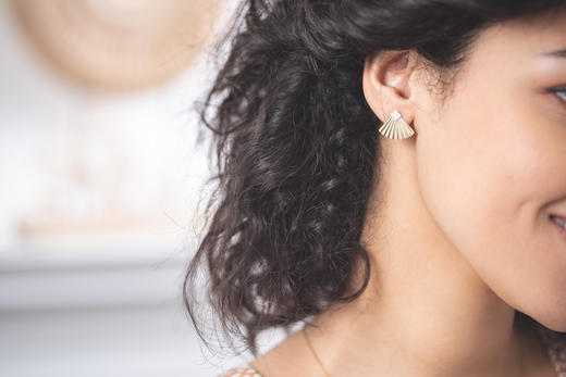 CHINA earrings - SQUARE 前后耳环 商品图0