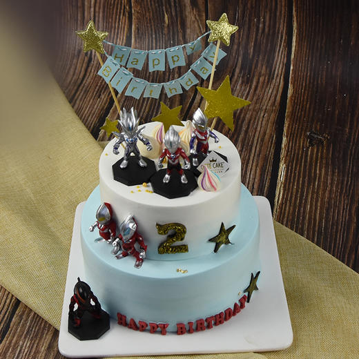 【奥特曼】奶油水果 儿童蛋糕 商品图3