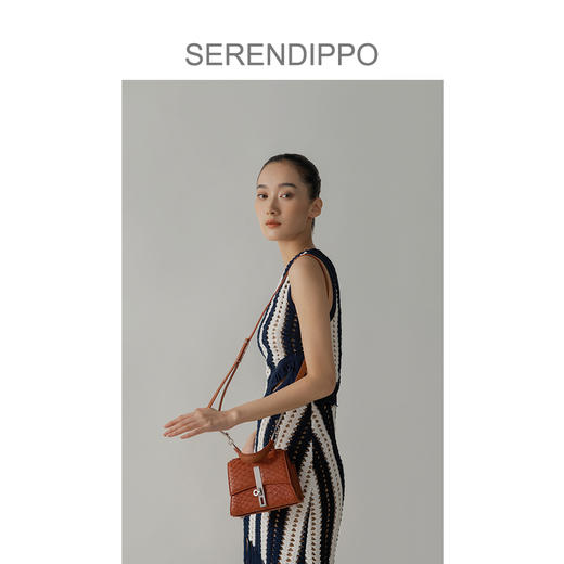 【花痴私物分享】SERENDIPPO原创设计师牛油果绿牛皮方盒包斜挎包女包 商品图2