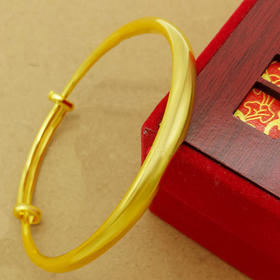 PDD-久不掉色越南沙金手镯欧币镀金黄金手镯子手链手环女结婚庆