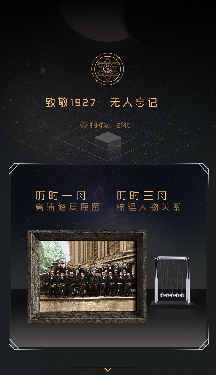 【公式之美】1927索尔维会议相框照 人类科学界"最后的晚餐" 高清