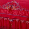 【婚庆套件】。婚庆套件 纯棉婚庆四件套大红新婚全棉贡缎 商品缩略图2