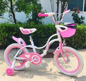 【儿童车】*儿童女款车16寸男女童车宝宝脚踏车山地车3-7岁