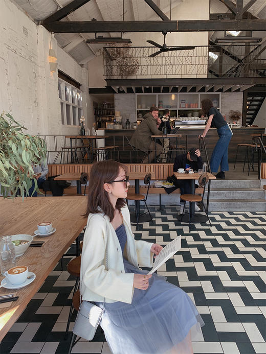 金蘑菇菇 棉花糖开衫 简约宽松慵懒羊毛长袖针织外搭女特价不退不换 商品图2