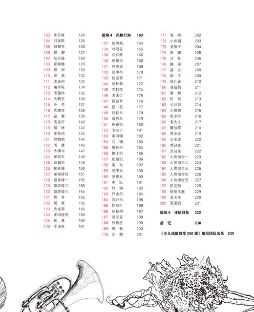 特级教师吴立文导师主编《少儿线描教学200课》现货 商品图2