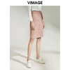 VIMAGE纬漫纪女装秋新品时尚干练纯色纽扣装饰半身裙包臀V1206822 商品缩略图2
