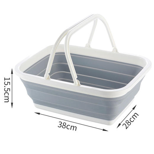 【可折叠水桶/菜篮，节省5倍空间】可大可小 ，轻松悬挂，沥水快 商品图9