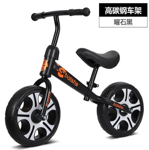 【自行车】儿童平衡车 无脚踏两轮溜溜滑行自行车 2-6岁12 寸滑步车 商品图2